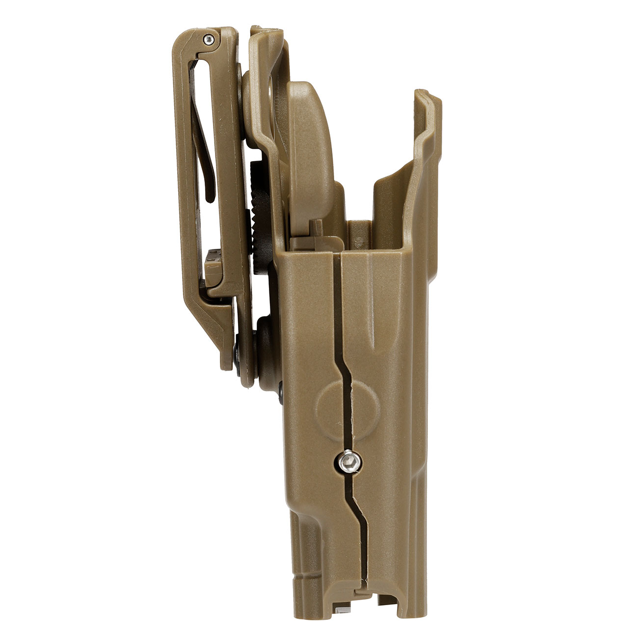 WoSport Universal Type-B Holster Kunststoff m. Grtelhalter fr Pistolen rechts tan Bild 2