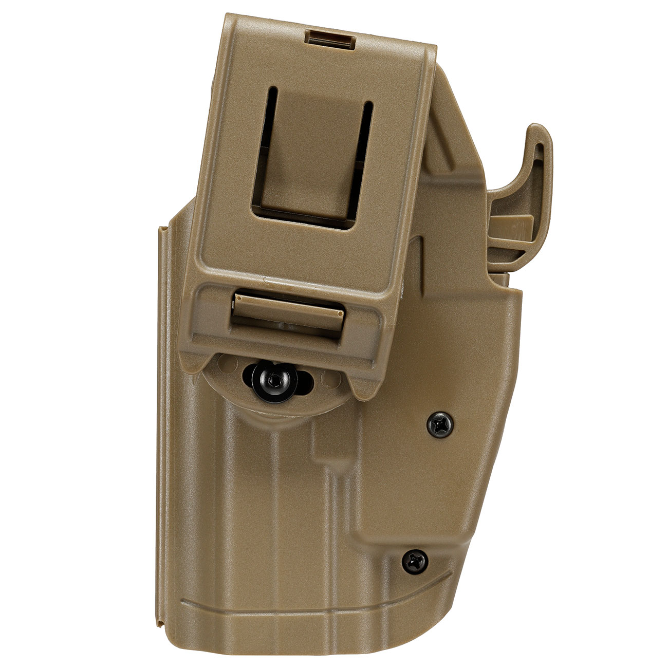WoSport Universal Type-B Holster Kunststoff m. Grtelhalter fr Pistolen rechts tan Bild 4