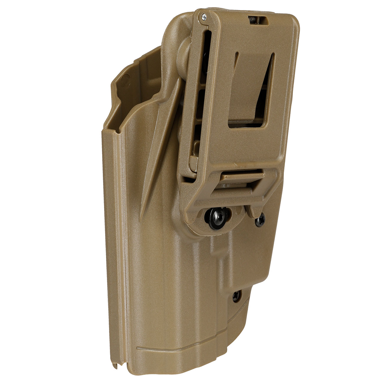 WoSport Universal Type-B Holster Kunststoff m. Grtelhalter fr Pistolen rechts tan Bild 5