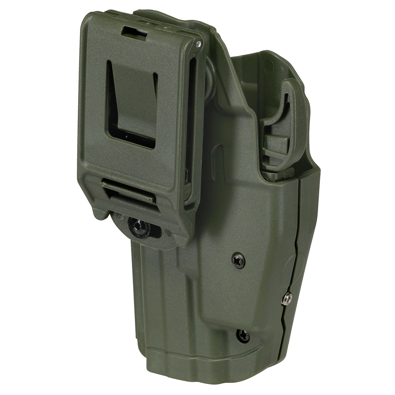 WoSport Universal Type-B Holster Kunststoff m. Grtelhalter fr Pistolen rechts oliv Bild 3