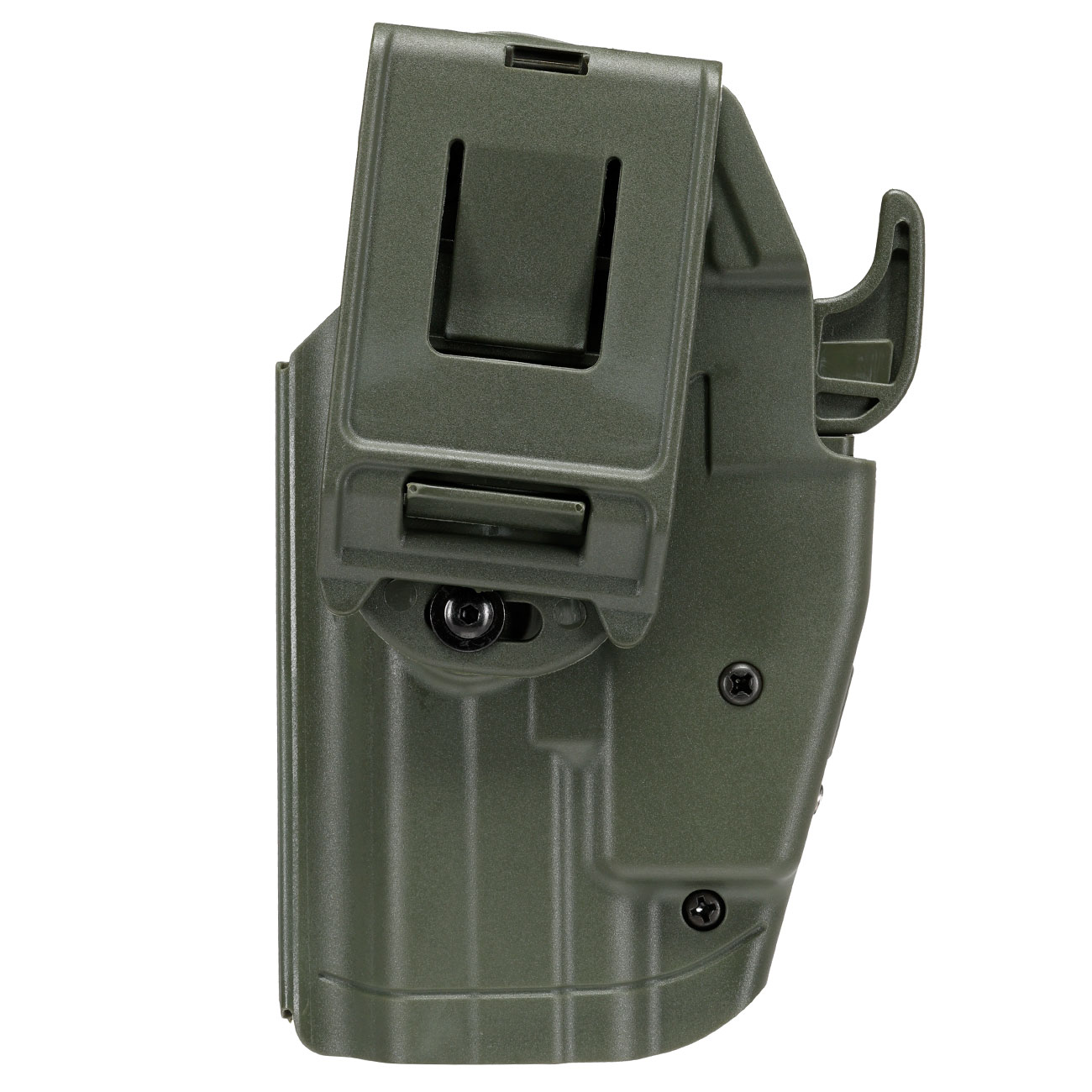WoSport Universal Type-B Holster Kunststoff m. Grtelhalter fr Pistolen rechts oliv Bild 4