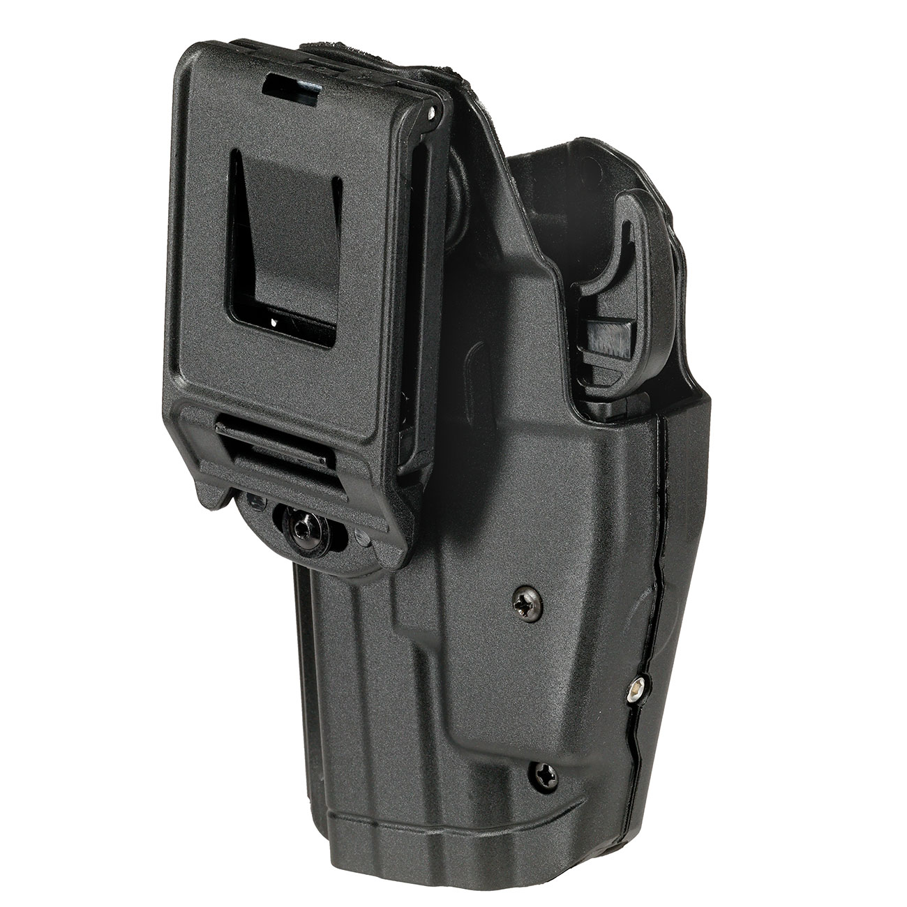 WoSport Universal Type-B Holster Kunststoff m. Grtelhalter fr Pistolen rechts schwarz Bild 3