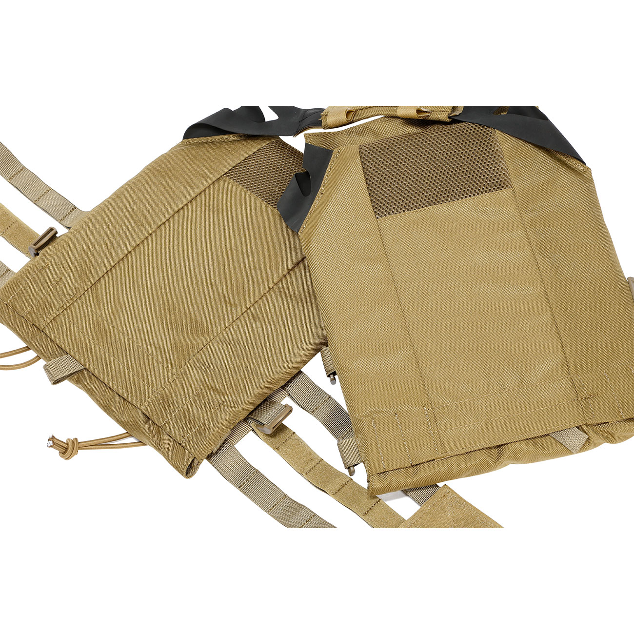 WoSport JPC-Style Plate Carrier Molle-Plattentrger Weste verstellbar tan Bild 6