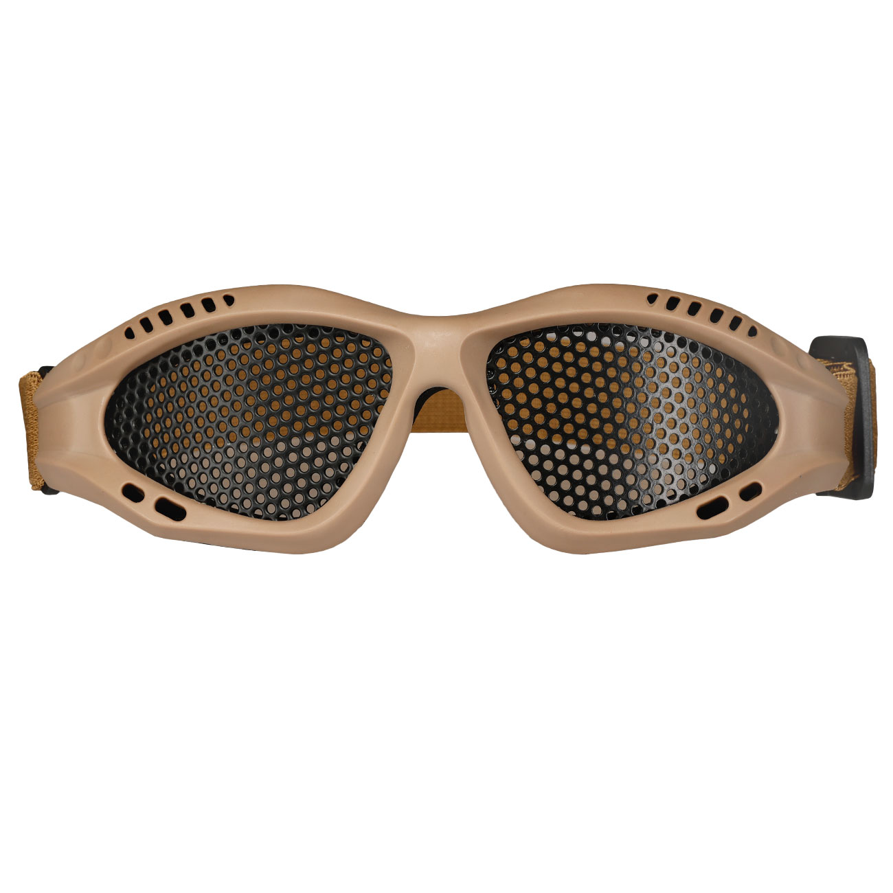 WoSport Tactical Goggle Round-Steelmesh Eye Protection Airsoft Gitterbrille tan Bild 1