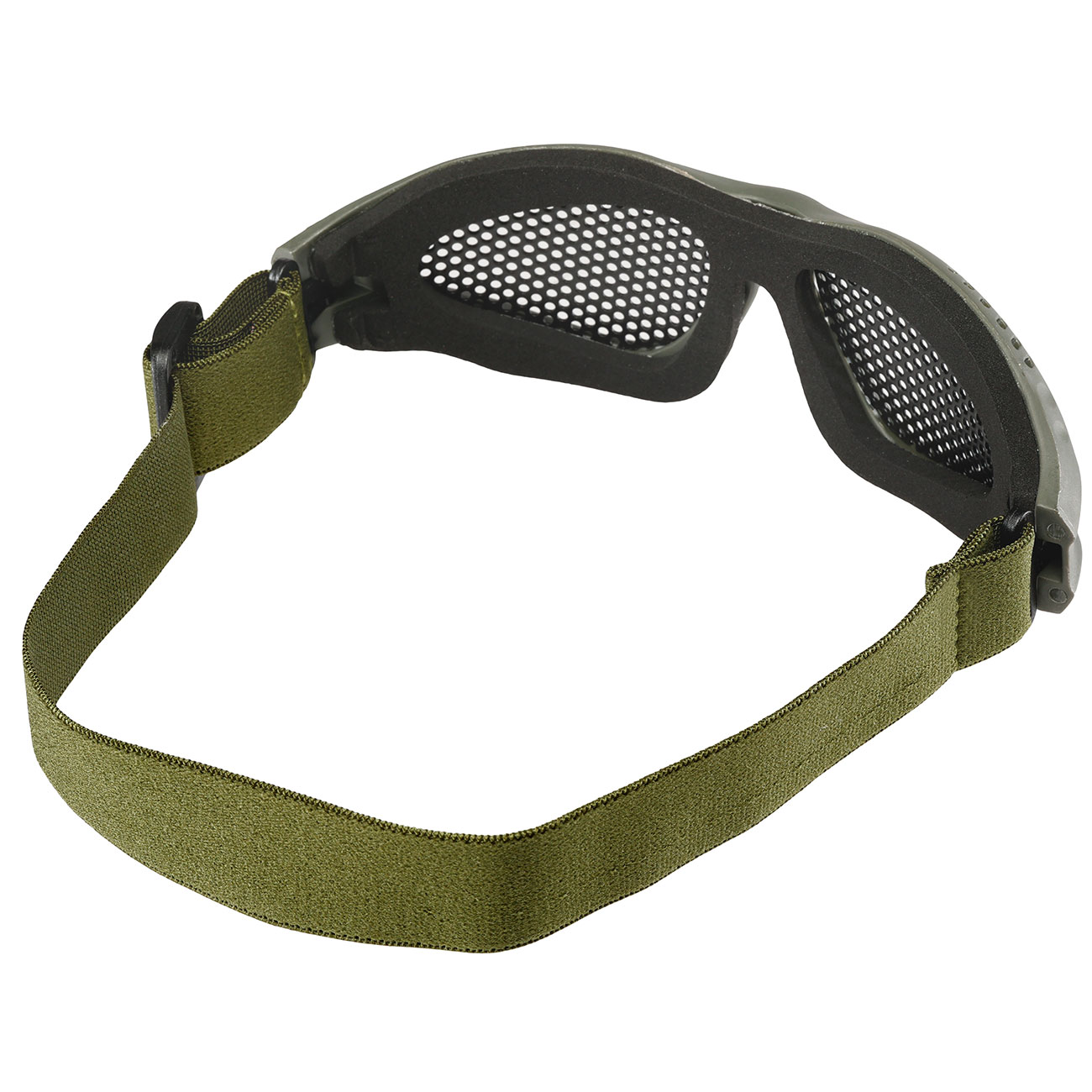 WoSport Tactical Goggle Round-Steelmesh Eye Protection Airsoft Gitterbrille oliv Bild 3