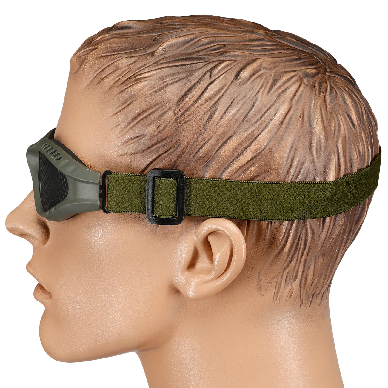 WoSport Tactical Goggle Round-Steelmesh Eye Protection Airsoft Gitterbrille oliv Bild 6