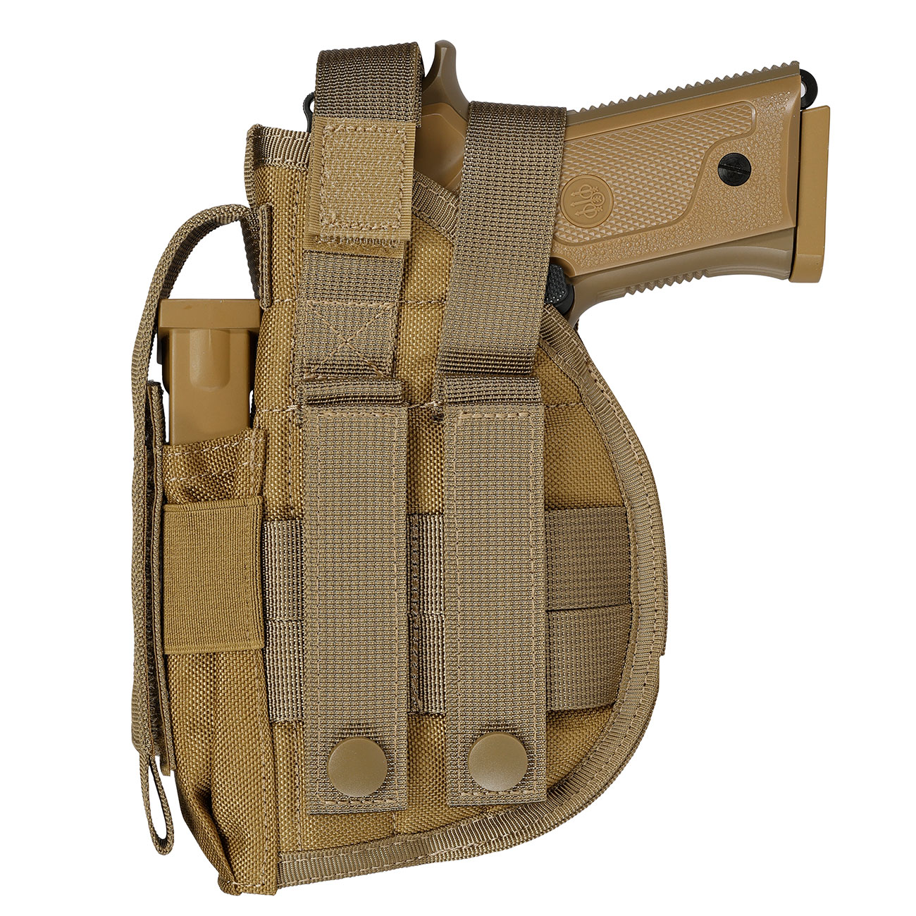 WoSport Universal Battlefield Elite Holster fr Pistolen Nylon-Fabric rechts tan Bild 5