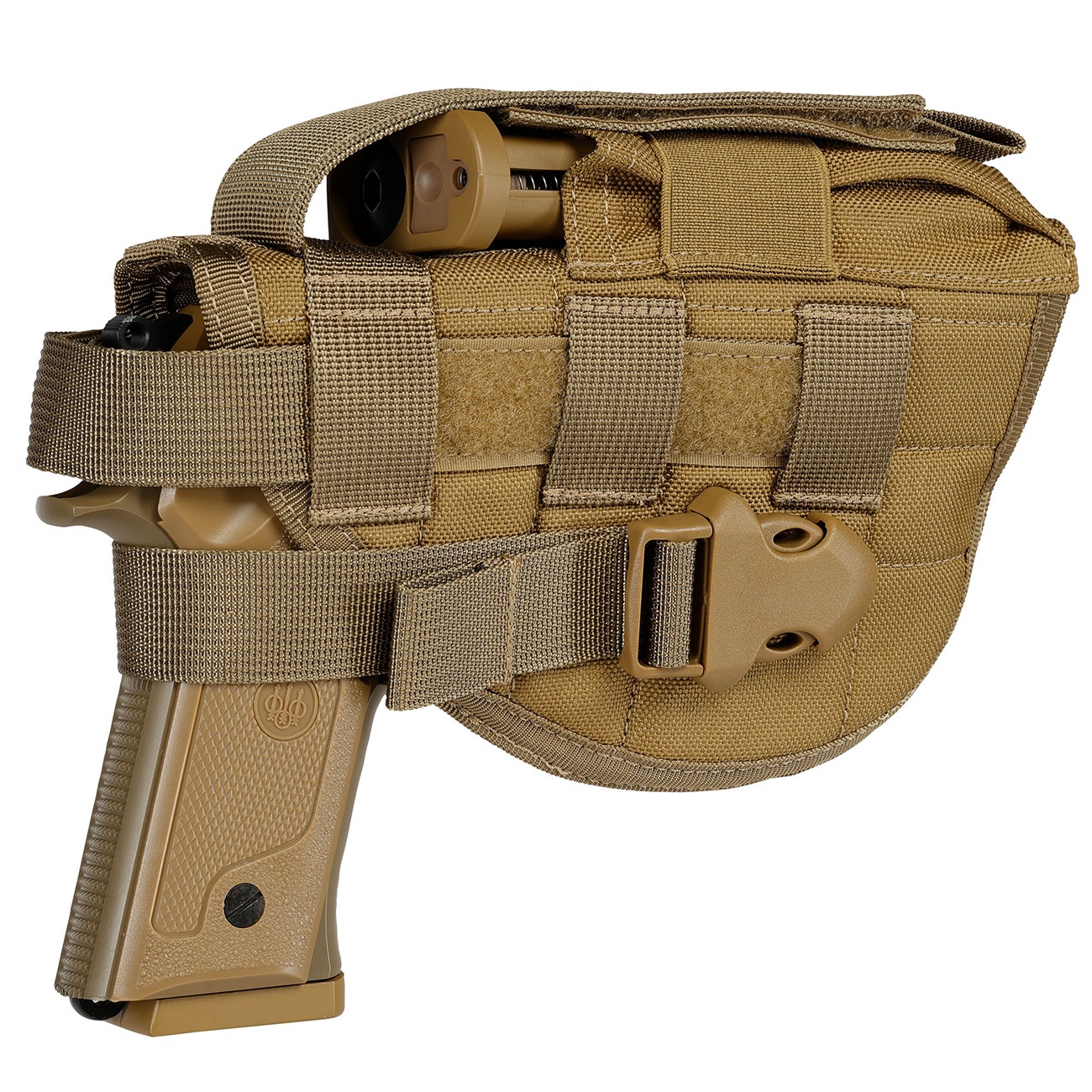 WoSport Universal Battlefield Elite Holster fr Pistolen Nylon-Fabric rechts tan Bild 6