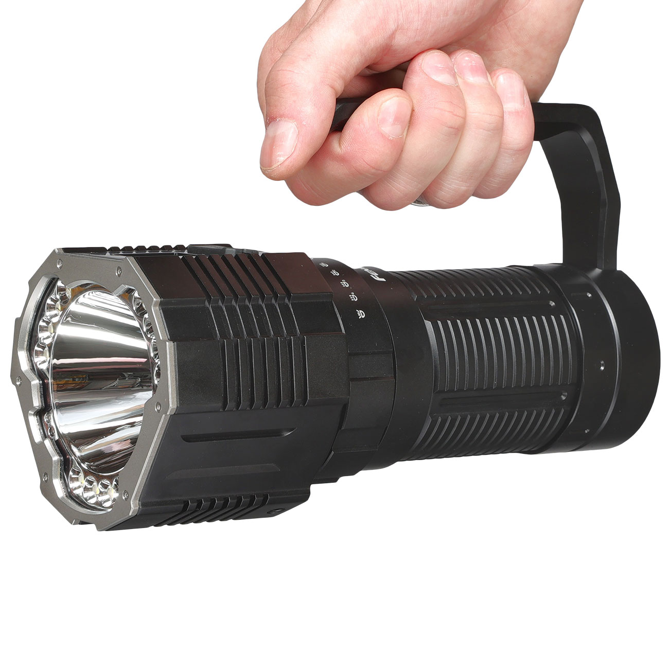 Fenix LED Handscheinwerfer LR60R mit Powerbankfunktion 21000 Lumen schwarz inkl. Akku, Ladekabel, Lanyard und Schultergurt Bild 3