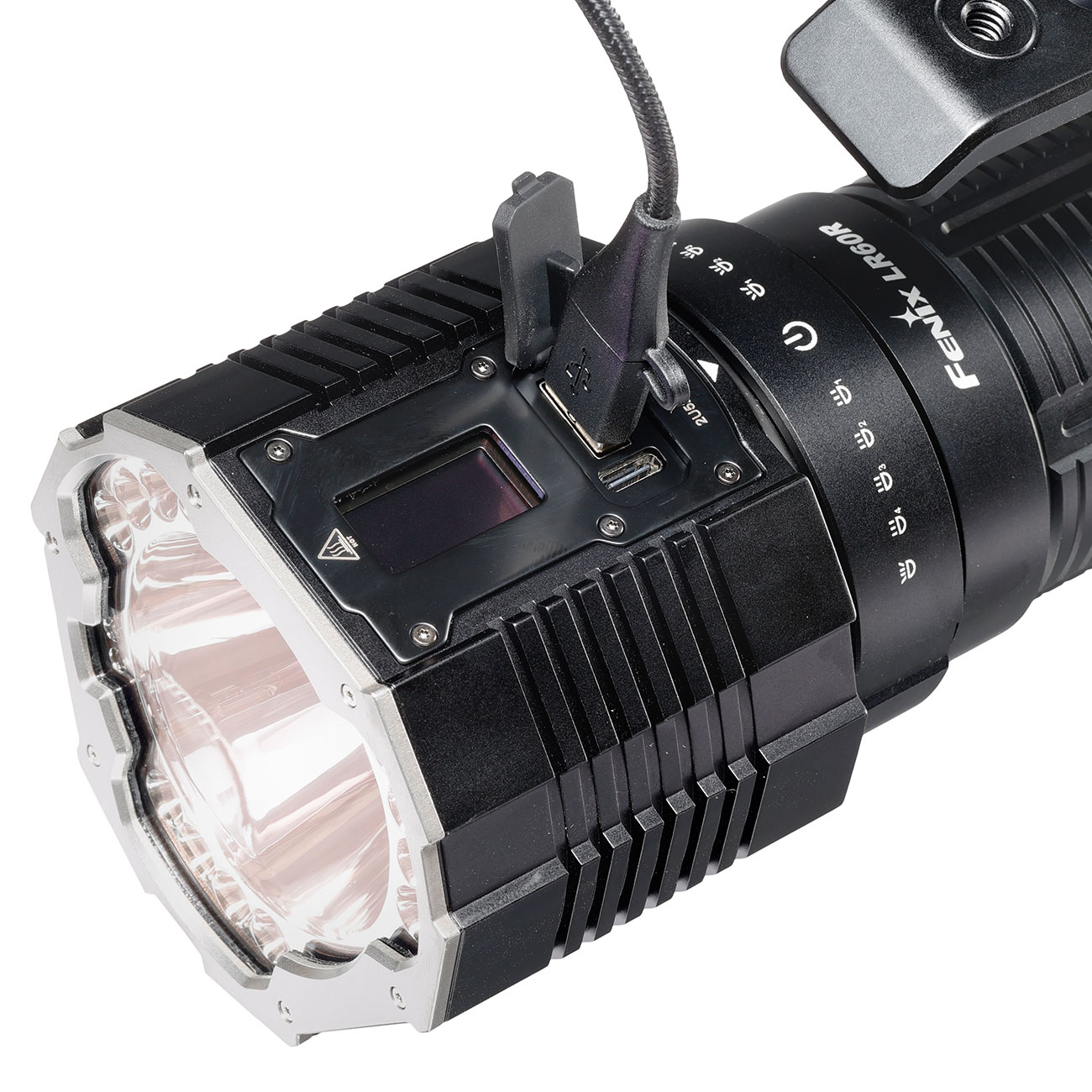 Fenix LED Handscheinwerfer LR60R mit Powerbankfunktion 21000 Lumen schwarz inkl. Akku, Ladekabel, Lanyard und Schultergurt Bild 5