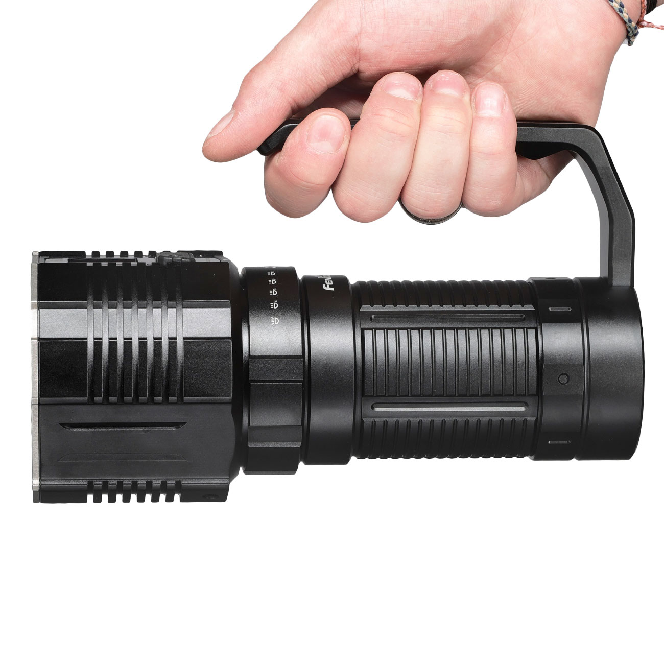Fenix LED Handscheinwerfer LR60R mit Powerbankfunktion 21000 Lumen schwarz inkl. Akku, Ladekabel, Lanyard und Schultergurt Bild 8