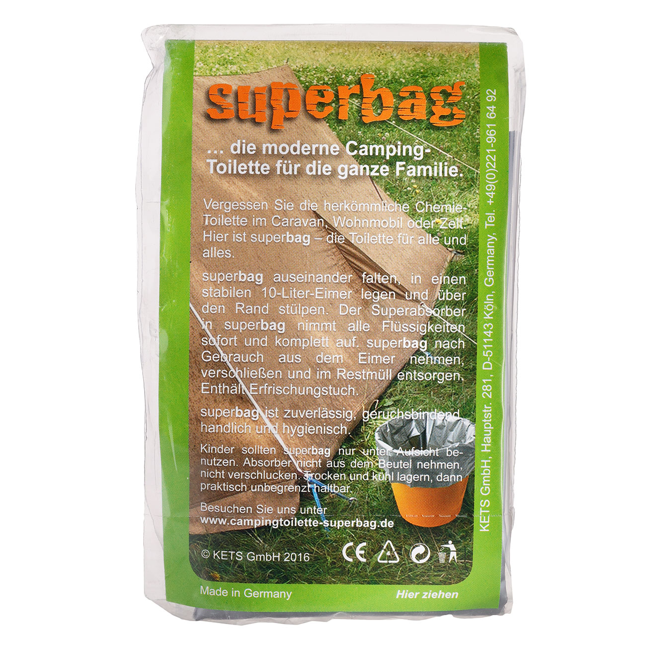 Campingtoilette superbag fr stabilen 10 Liter Eimer