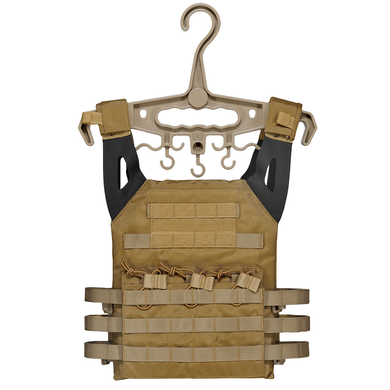 WoSport Tactical Hanger Kleiderbgel f. Einsatzwesten tan - Generation 2 Bild 2
