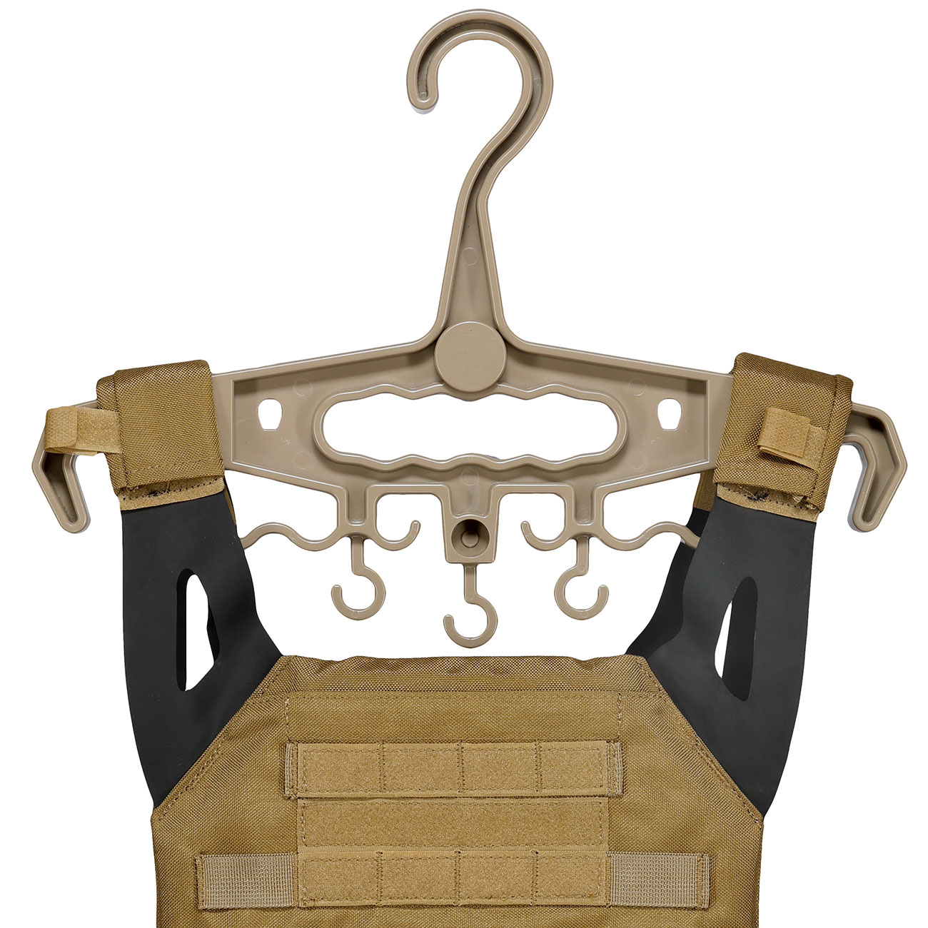 WoSport Tactical Hanger Kleiderbgel f. Einsatzwesten tan - Generation 2 Bild 5