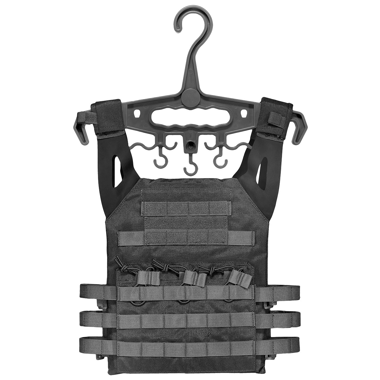 WoSport Tactical Hanger Kleiderbgel f. Einsatzwesten schwarz - Generation 2 Bild 2