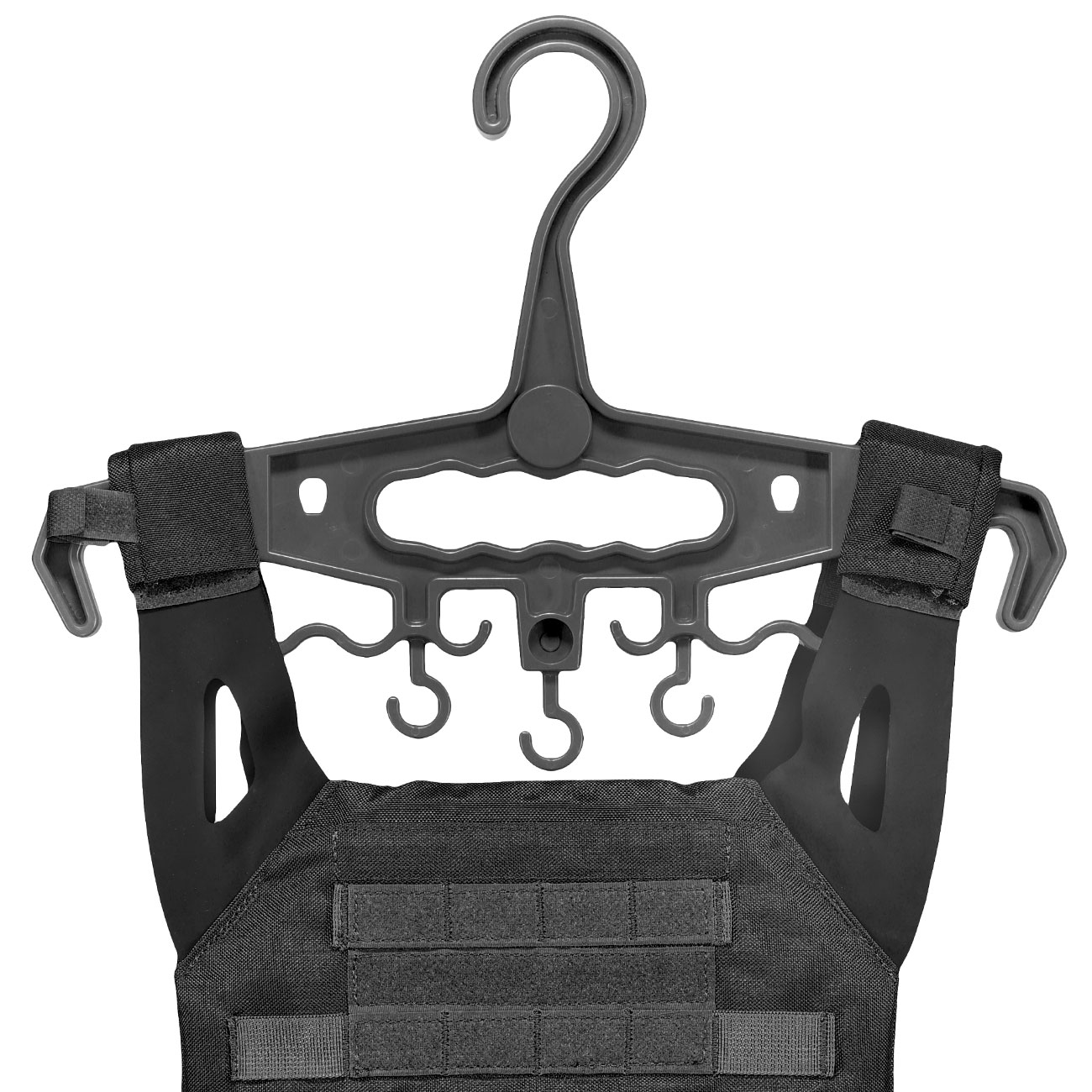 WoSport Tactical Hanger Kleiderbgel f. Einsatzwesten schwarz - Generation 2 Bild 5
