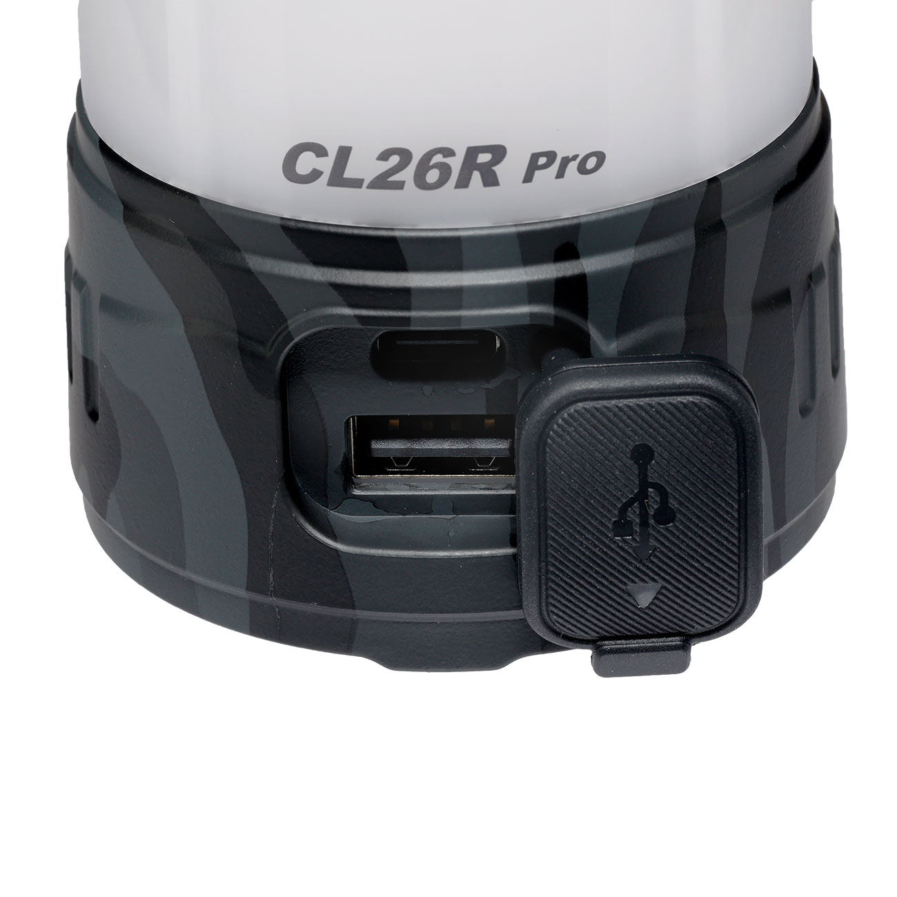 Fenix Campinglaterne CL26R Pro 650 Lumen grey camo mit Powerbankfunktion inkl. USB Ladekabel und Akku Bild 5