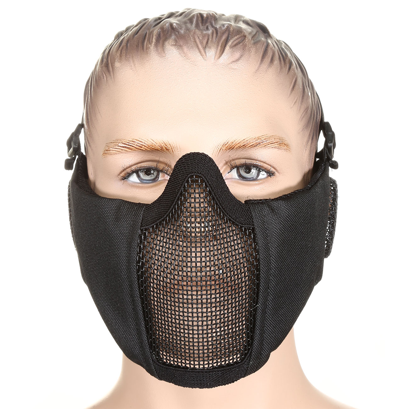 Nuprol Mesh Mask V3 Gittermaske Lower Face Shield mit Ohrabdeckung schwarz Bild 1