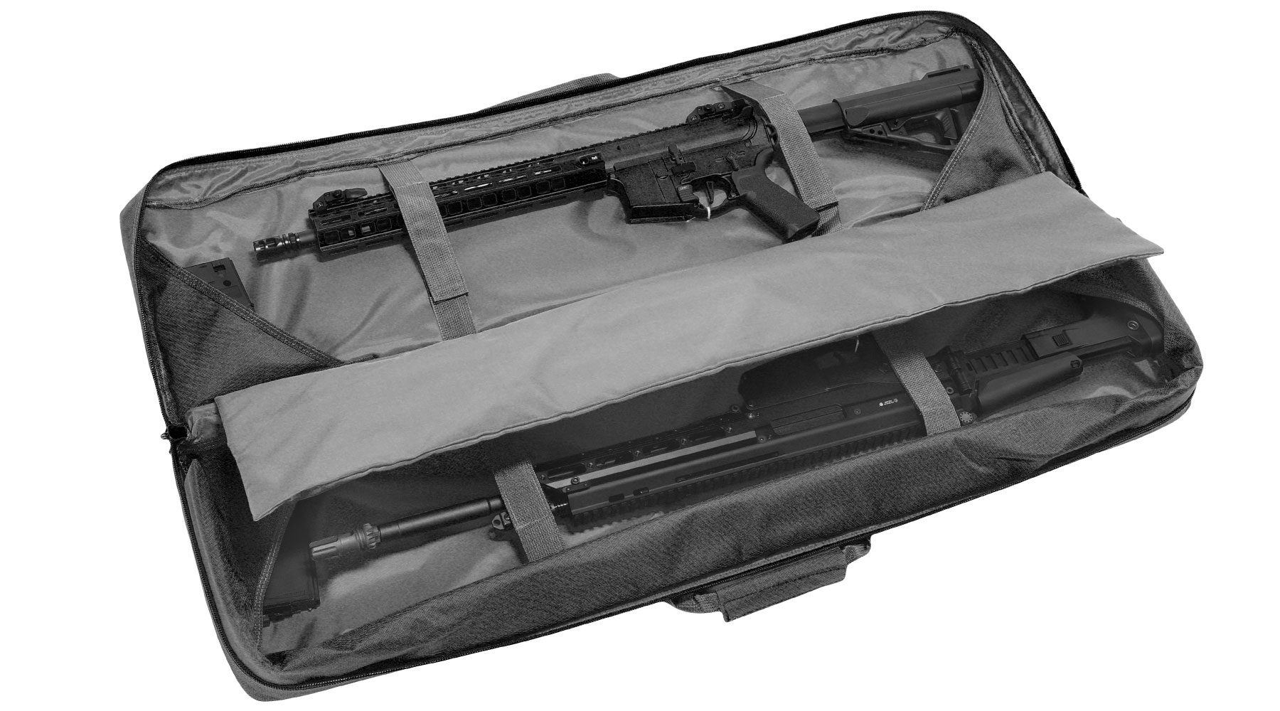 WoSport 42 Zoll / 108 cm Deluxe Double Soft Rifle Bag / Gewehr-Futteral f. 2 Gewehre schwarz Bild 7