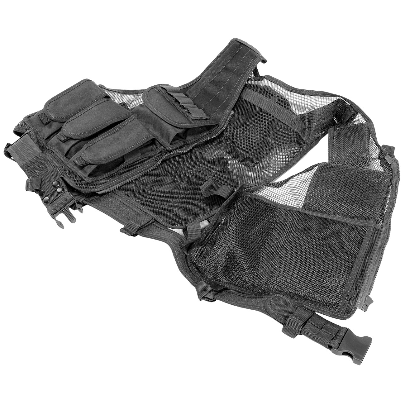 WoSport Tactical Mesh Weste / Law Enforcement Einsatzweste schwarz Bild 3