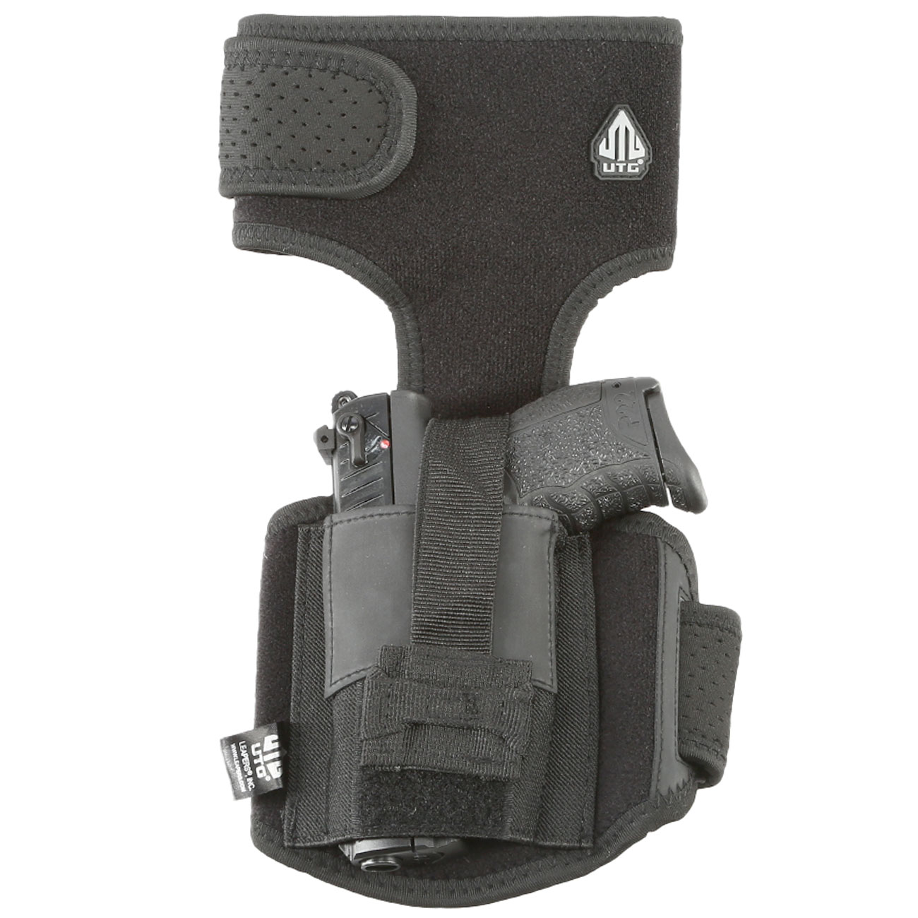 UTG Universal Ambidextrous Knchelholster f. Pistolen Neopren schwarz Bild 1
