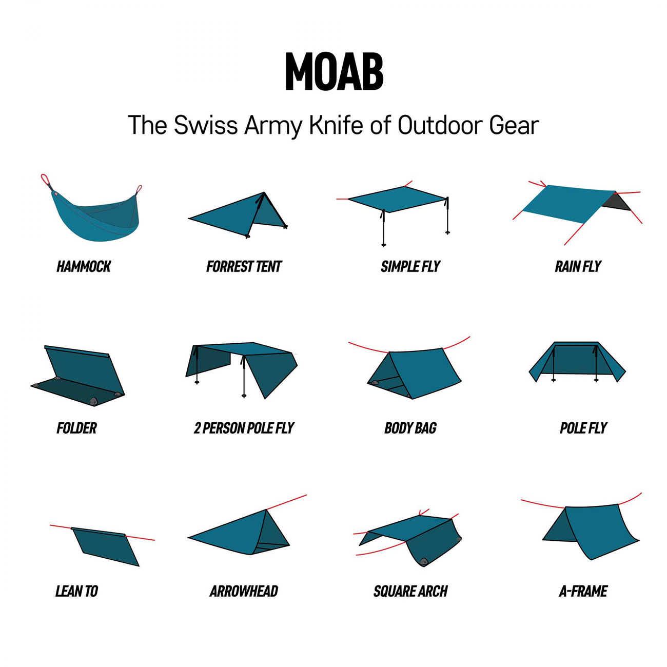 Grand Trunk Moab All-in-one Shelter Hammock grn inkl. Aluminiumheringe und Transportbeutel Bild 3