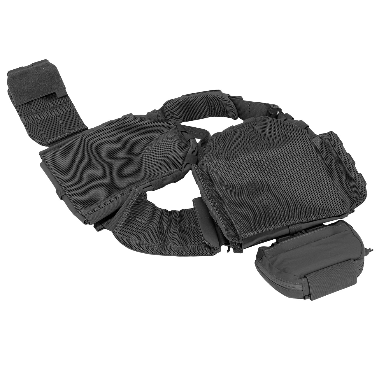 WoSport ARC-Style Tactical Plate Carrier Molle-Plattentrger Weste verstellbar schwarz Bild 3