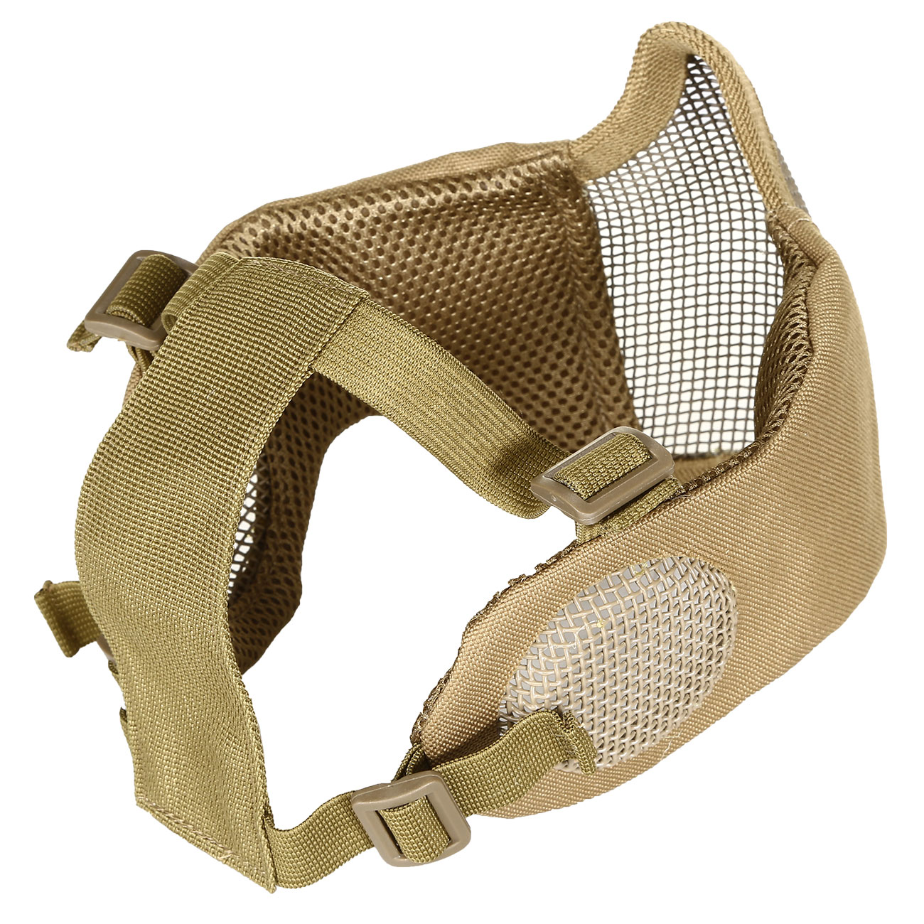 Nuprol Mesh Mask V3 Gittermaske Lower Face Shield mit Ohrabdeckung tan Bild 6