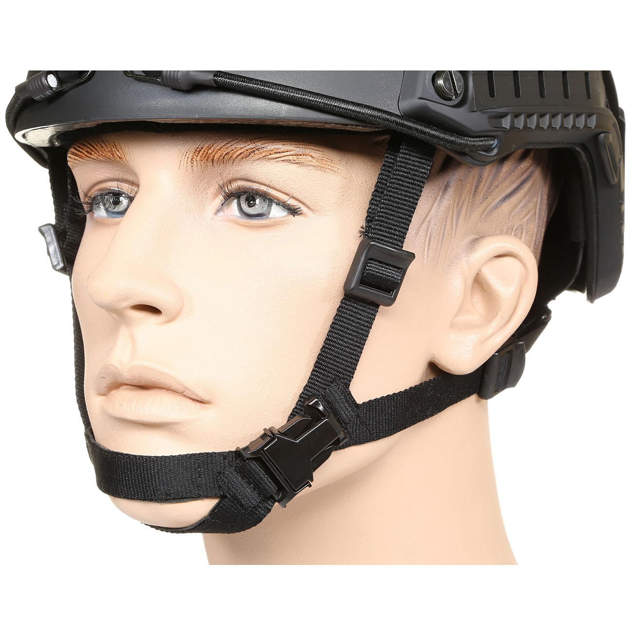 nHelmet Airsoft Helm FAST PJ Standard Railed mit NVG Mount schwarz Bild 6