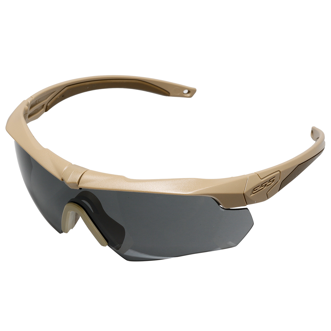 ESS ballistische Schutzbrille Crossbow tan 2er Komplettset klar-transparent / rauchgrau - 740-0463 Bild 2