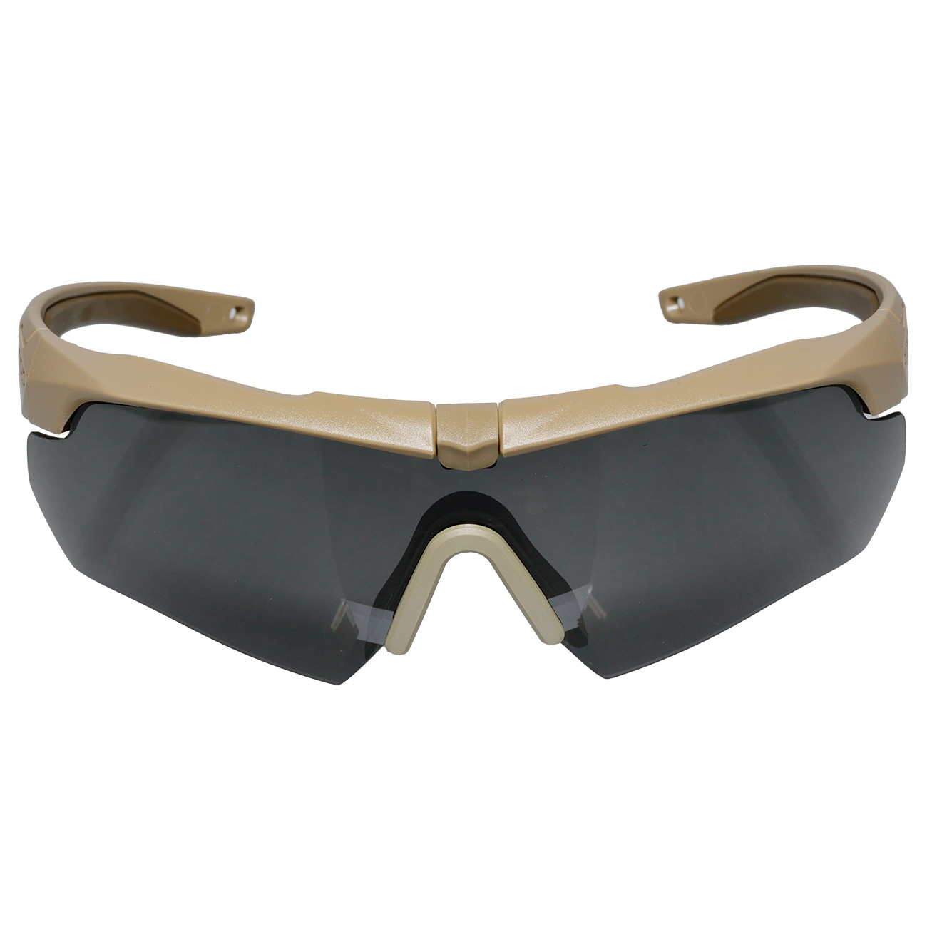 ESS ballistische Schutzbrille Crossbow tan 2er Komplettset klar-transparent / rauchgrau - 740-0463 Bild 4