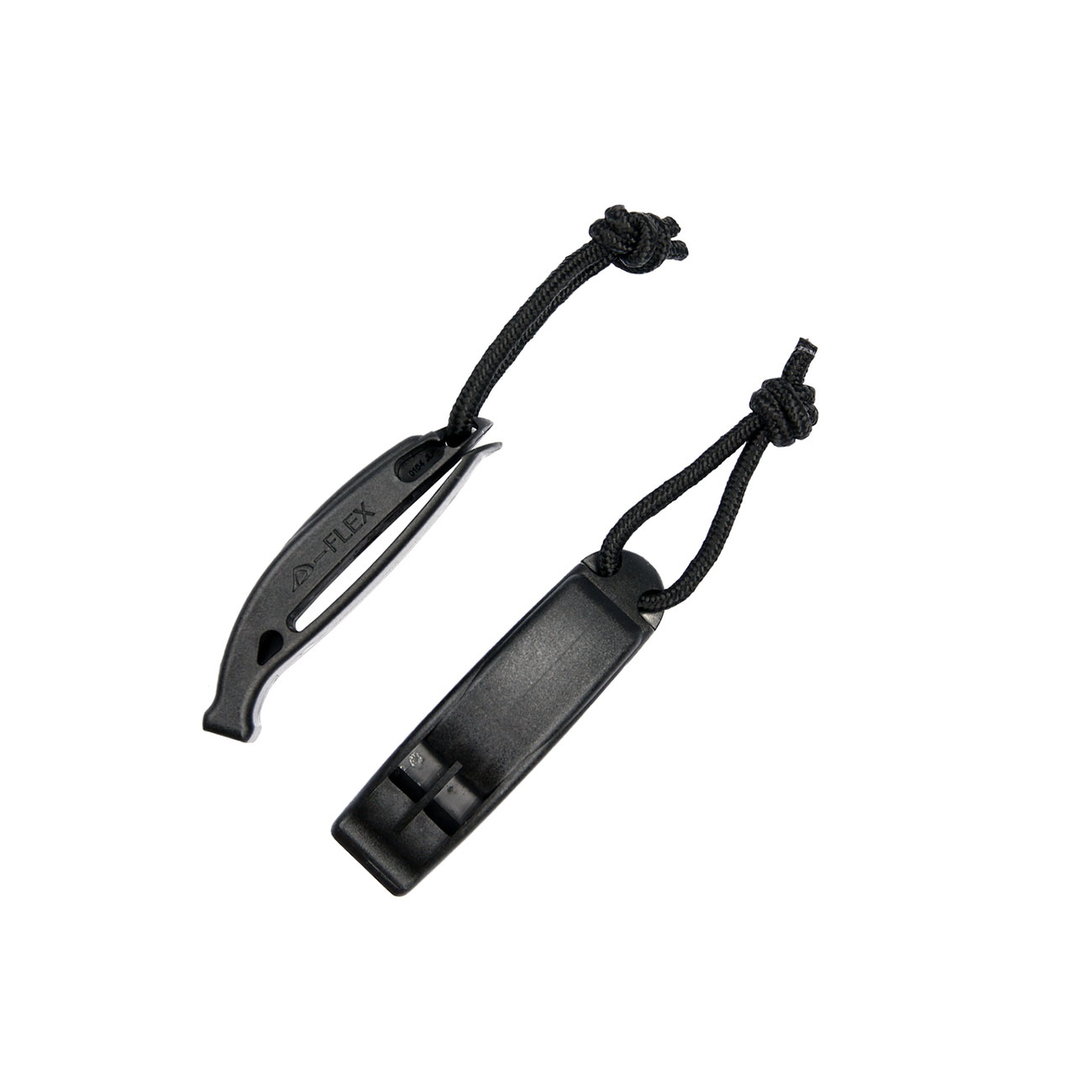 101 INC Signalpfeife mit Clip MOLLE 2er Set schwarz