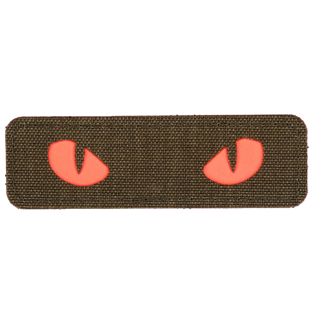 M-Tac Patch mit Klettflche Cat Eyes oliv/rot nachleuchtend