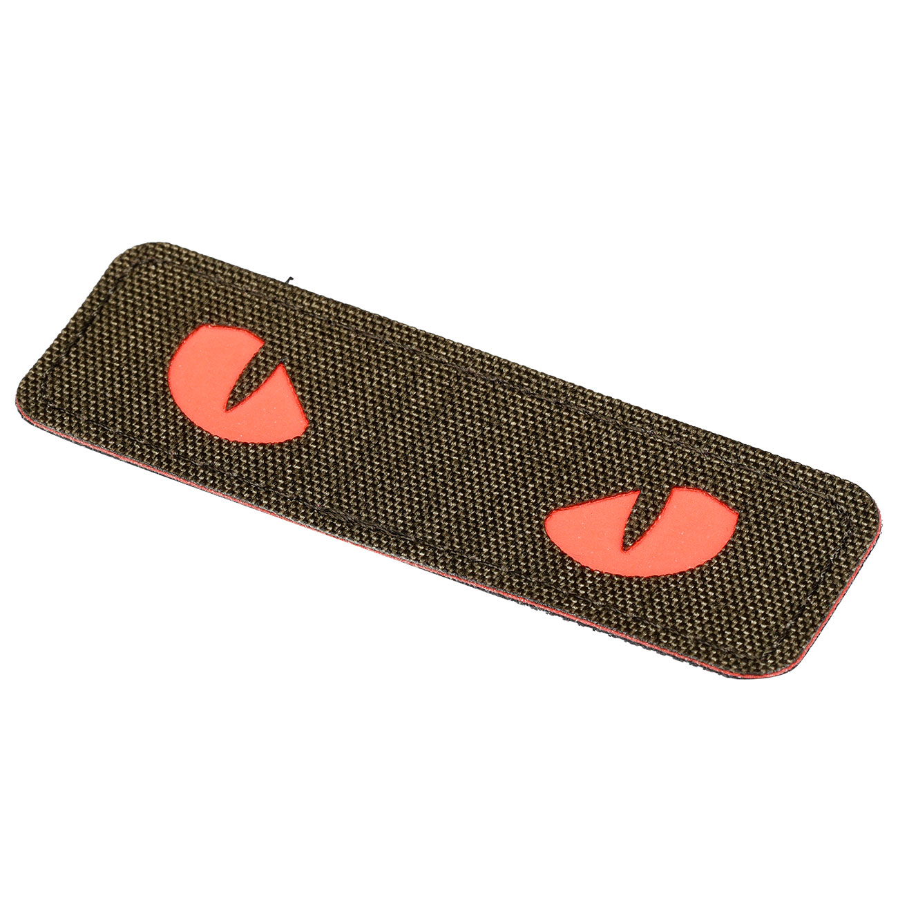 M-Tac Patch mit Klettflche Cat Eyes oliv/rot nachleuchtend Bild 1