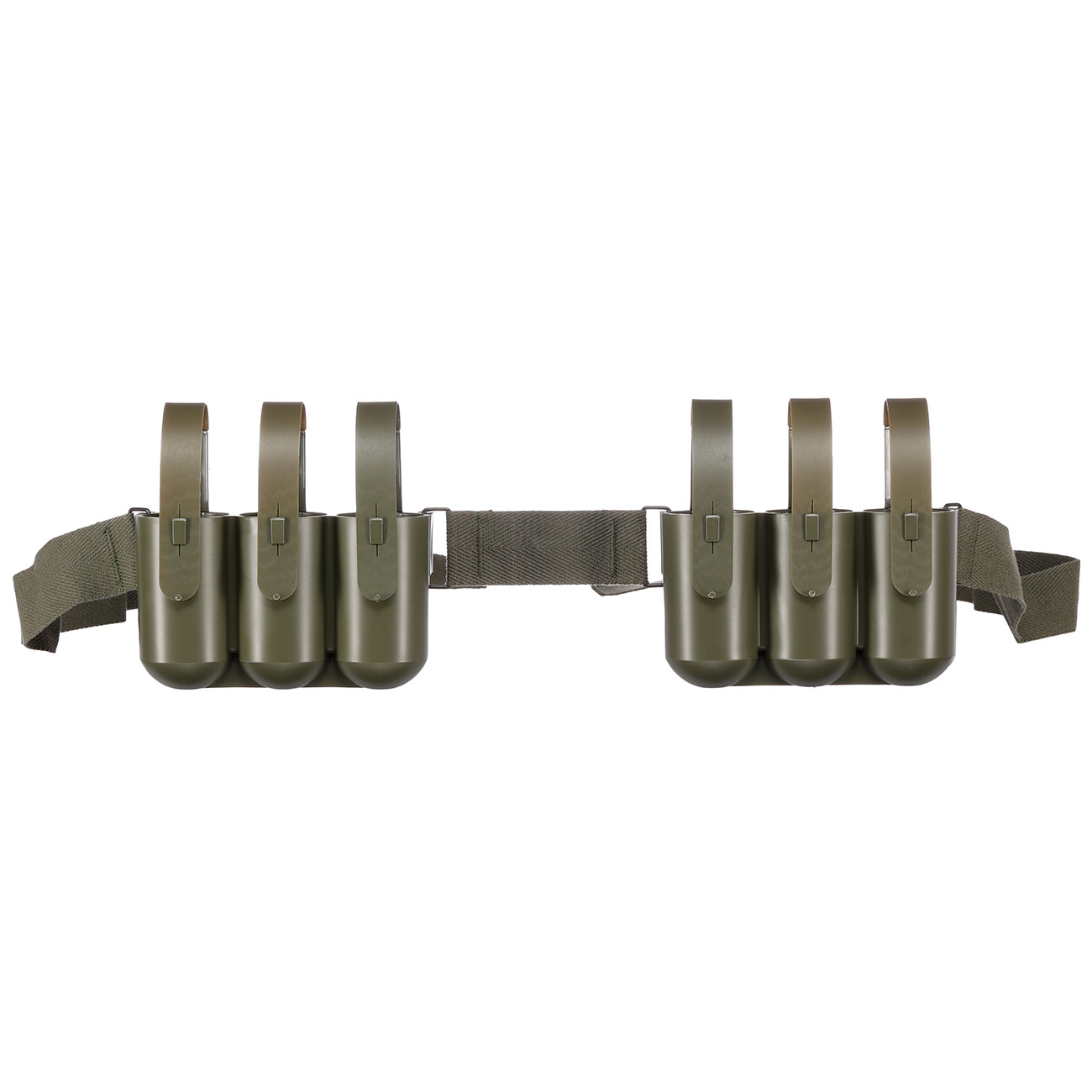 VFC XM651E1 40mm CS Granaten Nylon 6-fach Bandolier f. XM148 / M79 / M203 Reproduktion oliv Bild 3