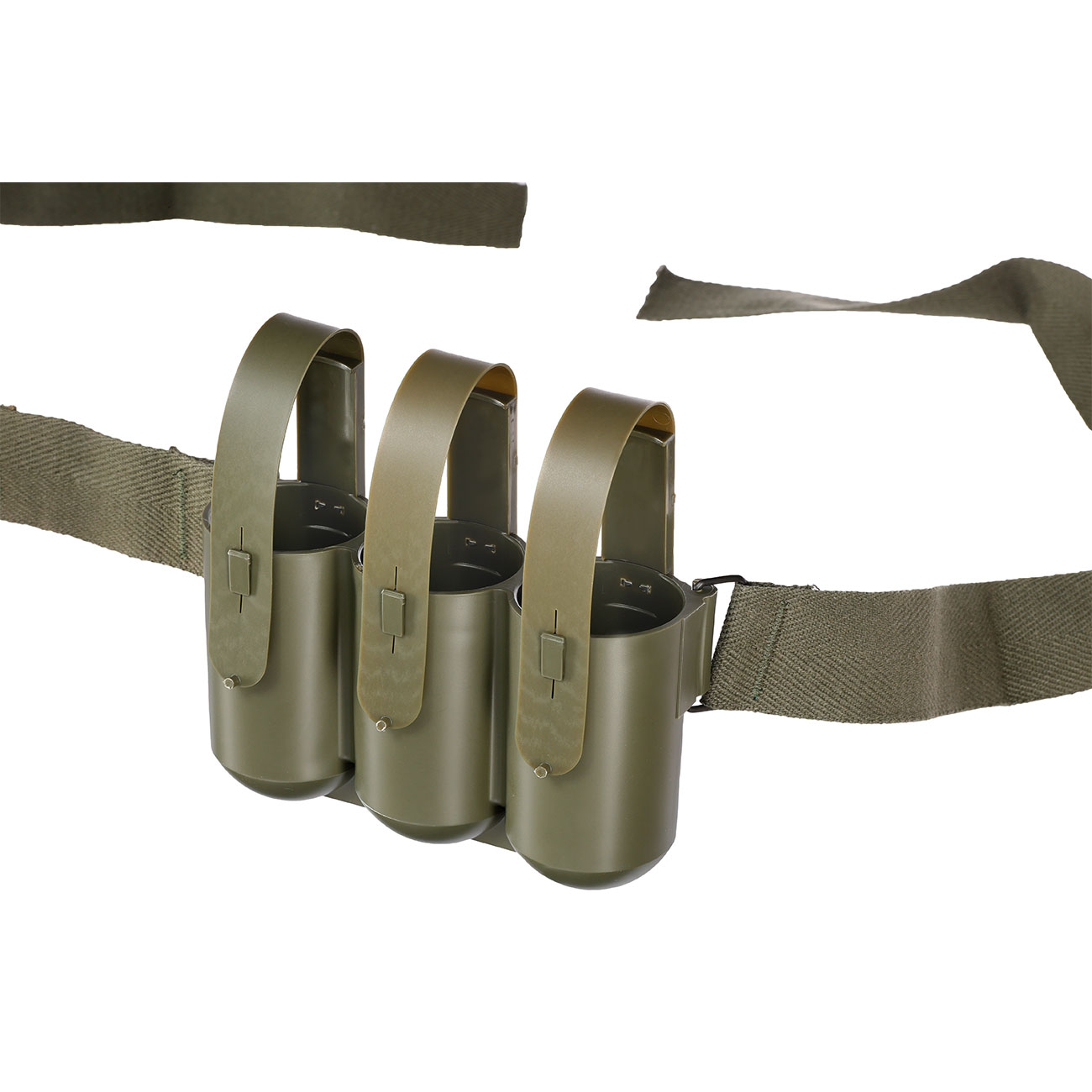 VFC XM651E1 40mm CS Granaten Nylon 6-fach Bandolier f. XM148 / M79 / M203 Reproduktion oliv Bild 4
