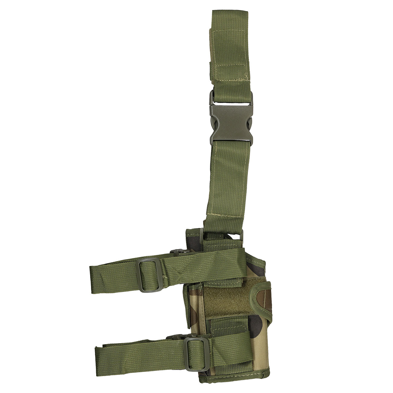WoSport Universal Tactical Beinholster fr Pistole und Ersatzmagazin Nylon-Fabric rechts woodland Bild 1