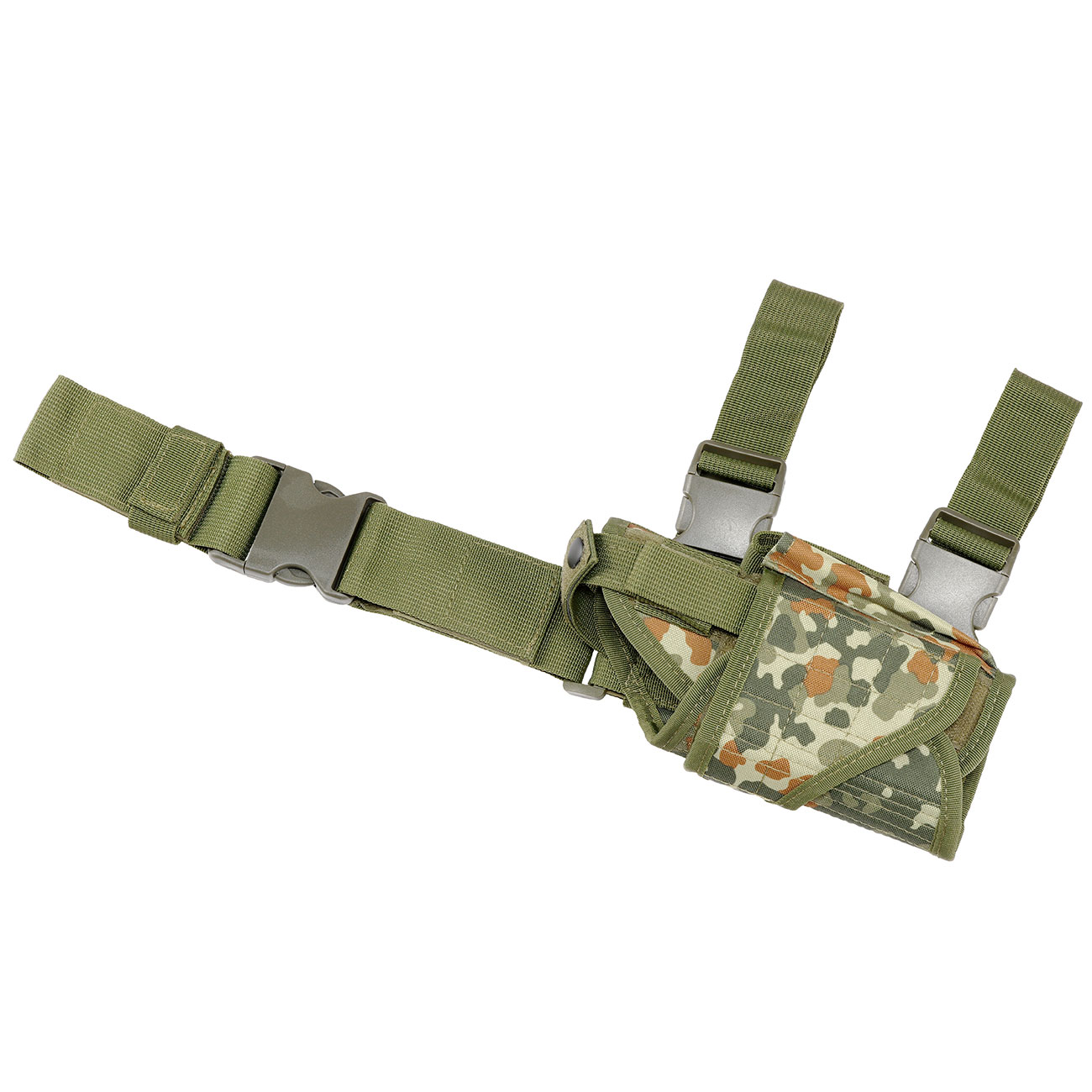 WoSport Universal Tactical Beinholster fr Pistole und Ersatzmagazin Nylon-Fabric rechts flecktarn Bild 4