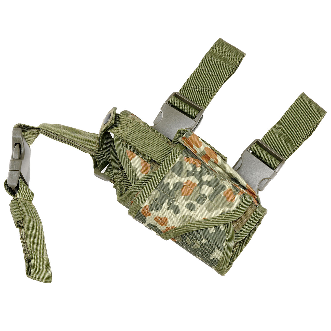 WoSport Universal Tactical Beinholster fr Pistole und Ersatzmagazin Nylon-Fabric rechts flecktarn Bild 5