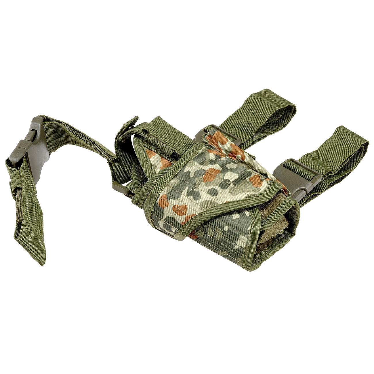 WoSport Universal Tactical Beinholster fr Pistole und Ersatzmagazin Nylon-Fabric rechts flecktarn Bild 6