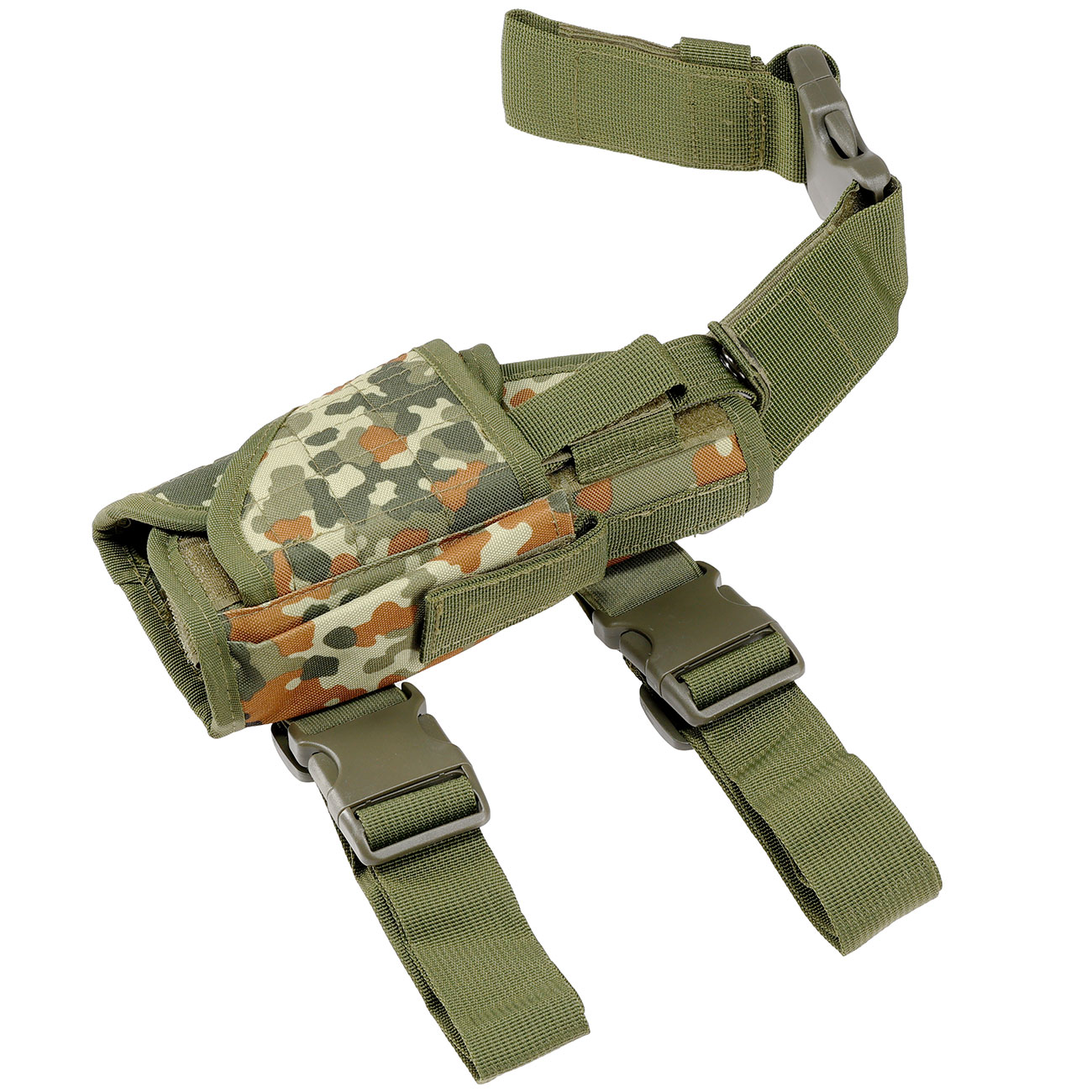 WoSport Universal Tactical Beinholster fr Pistole und Ersatzmagazin Nylon-Fabric rechts flecktarn Bild 7