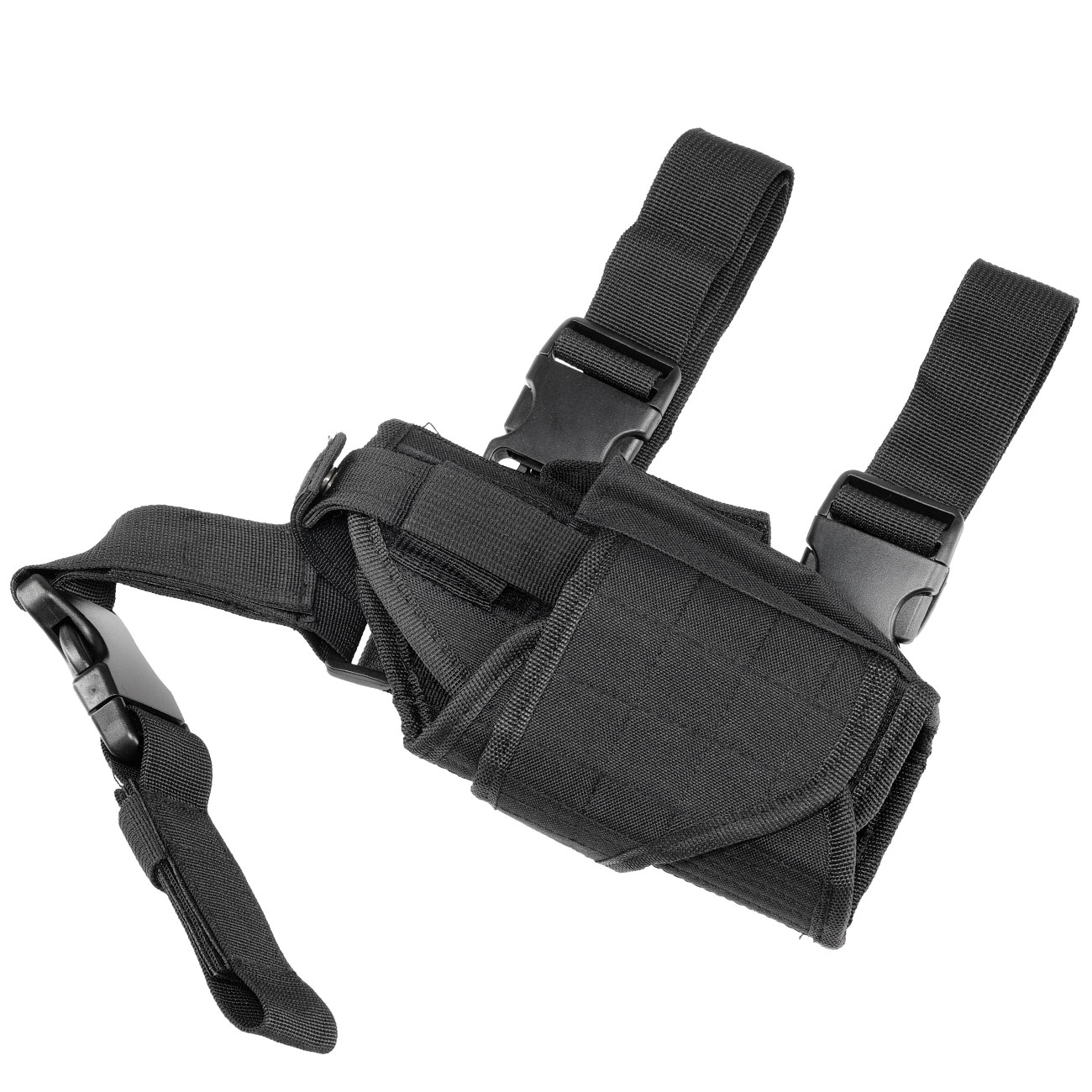 WoSport Universal Tactical Beinholster fr Pistole und Ersatzmagazin Nylon-Fabric rechts schwarz Bild 5