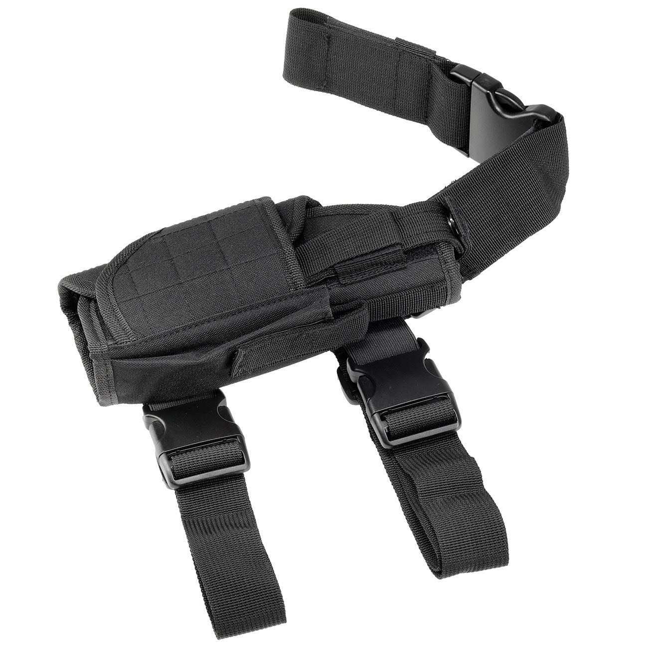 WoSport Universal Tactical Beinholster fr Pistole und Ersatzmagazin Nylon-Fabric rechts schwarz Bild 7