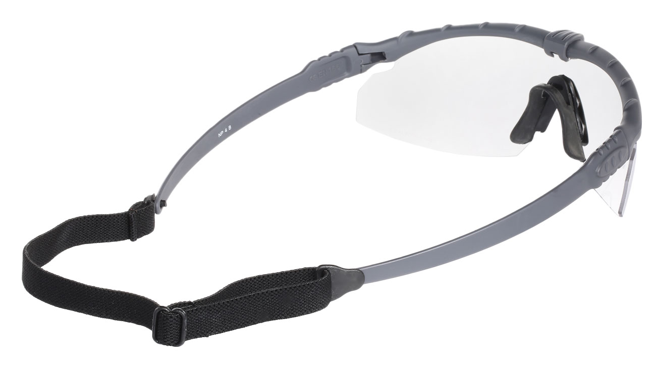 Nuprol Battle Pro Protective Airsoft Schutzbrille grau / klar Bild 2