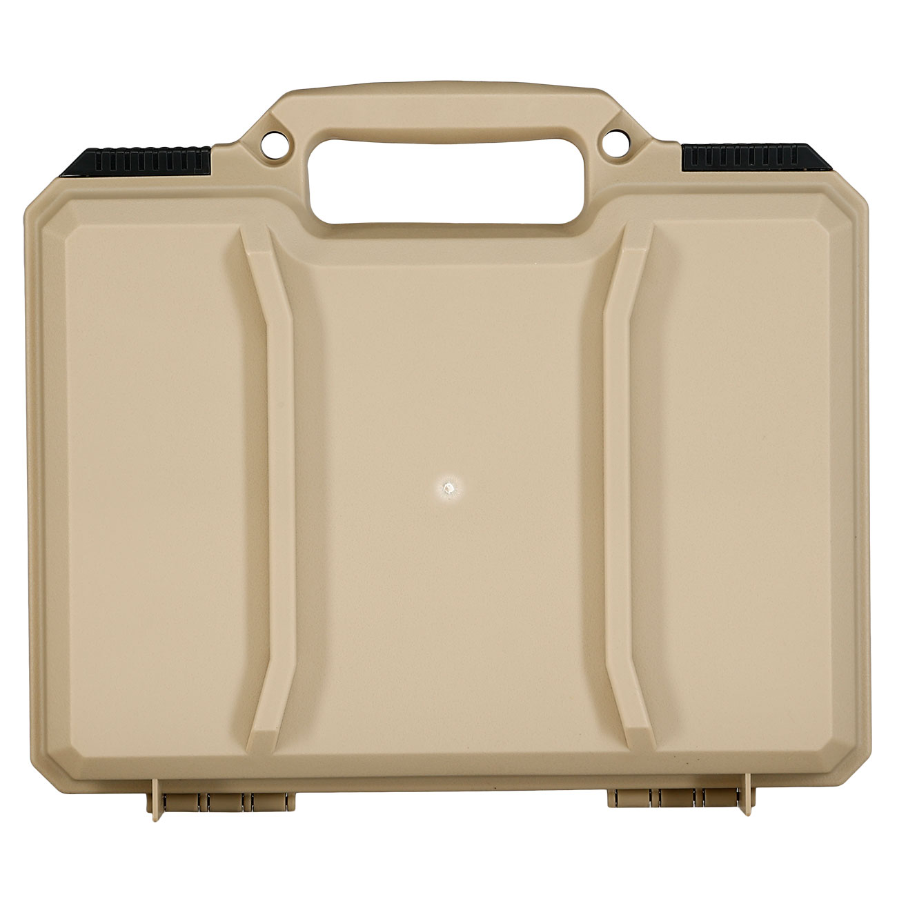 MAX Tactical Pistol Hard Case Pistolenkoffer 30 x 26 x 8,8 cm Waben-Schaumstoff tan Bild 4