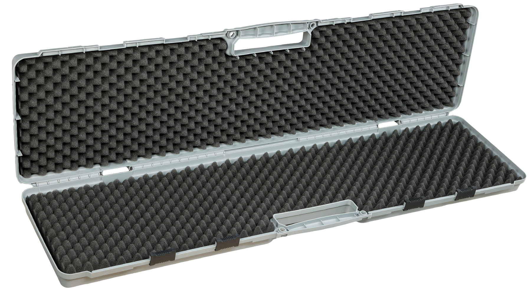 MAX Tactical Hard Case Waffenkoffer 120 x 33 x 11,5 cm Waben-Schaumstoff grau Bild 4