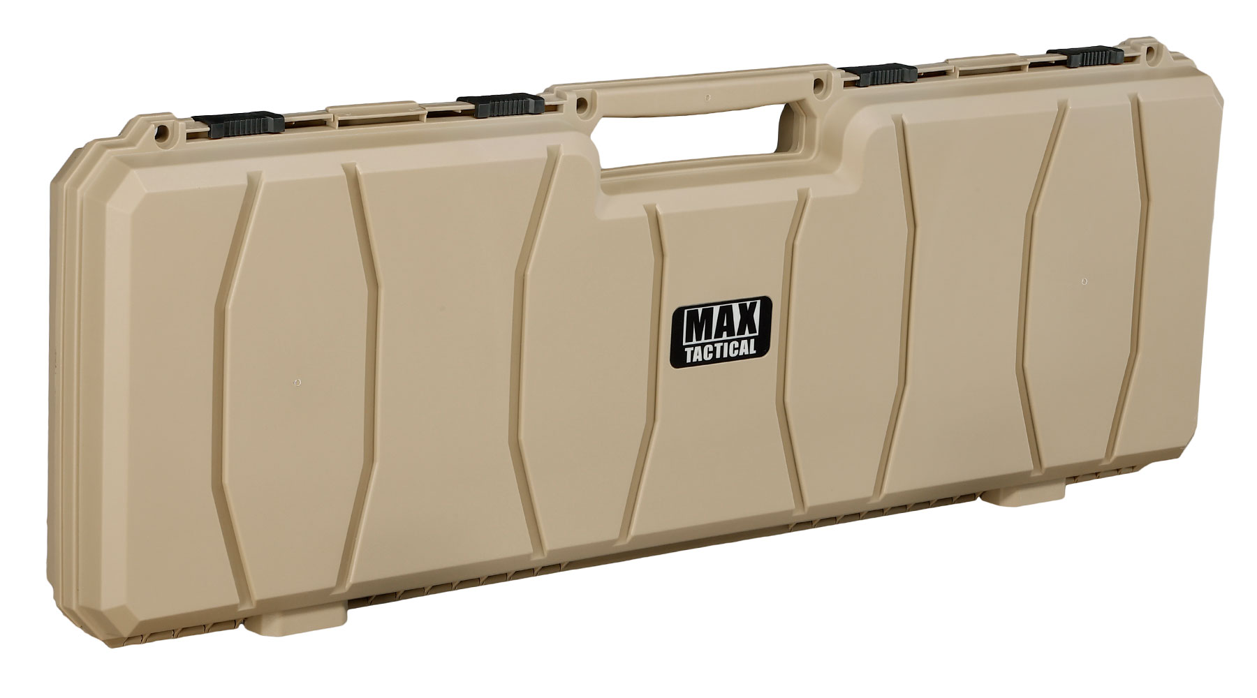 MAX Tactical Hard Case Waffenkoffer 100 x 35 x 10 cm Waben-Schaumstoff tan Bild 1