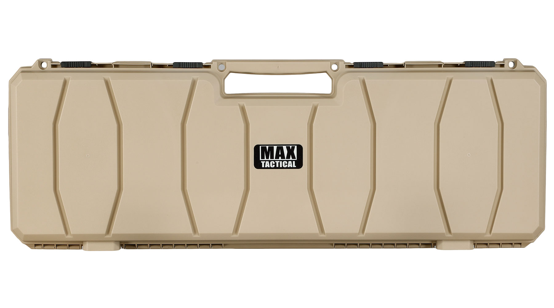 MAX Tactical Hard Case Waffenkoffer 100 x 35 x 10 cm Waben-Schaumstoff tan Bild 2