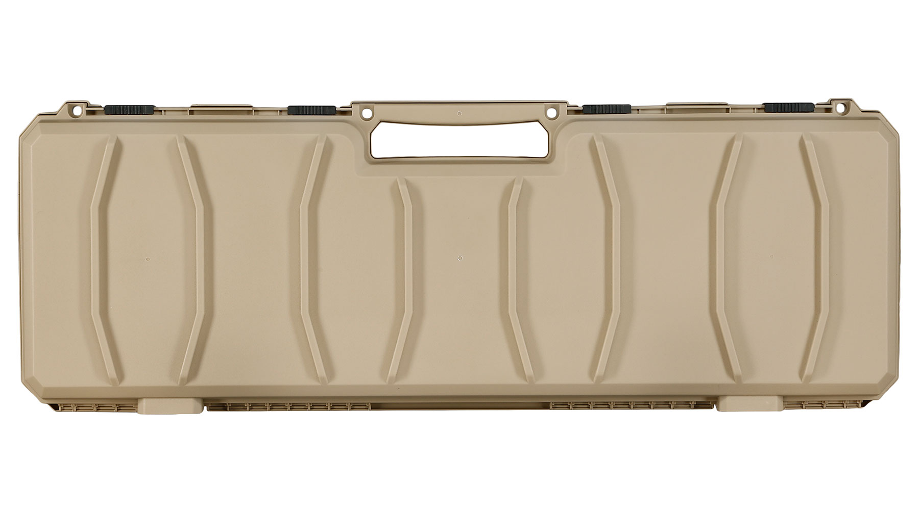 MAX Tactical Hard Case Waffenkoffer 100 x 35 x 10 cm Waben-Schaumstoff tan Bild 3