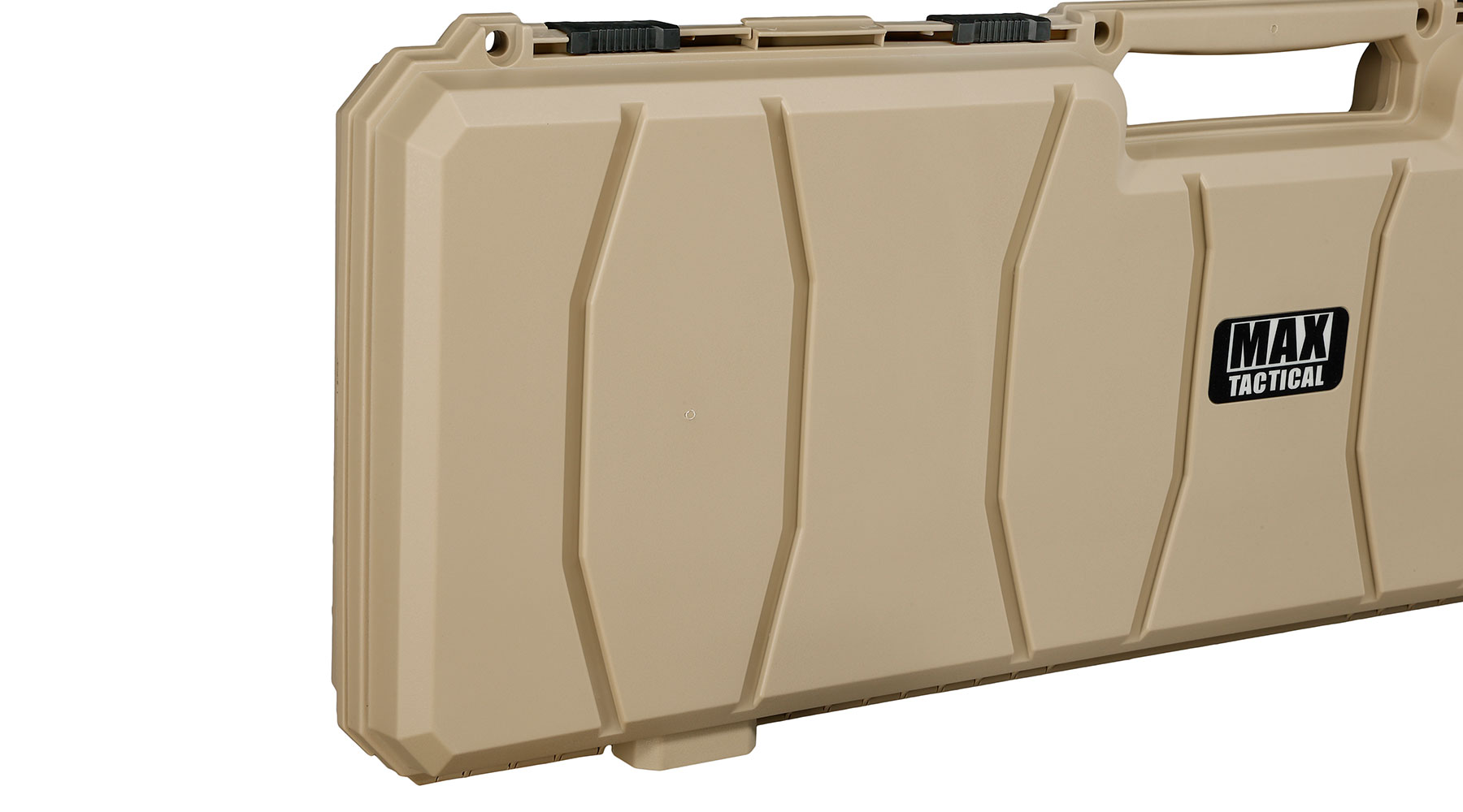 MAX Tactical Hard Case Waffenkoffer 100 x 35 x 10 cm Waben-Schaumstoff tan Bild 7
